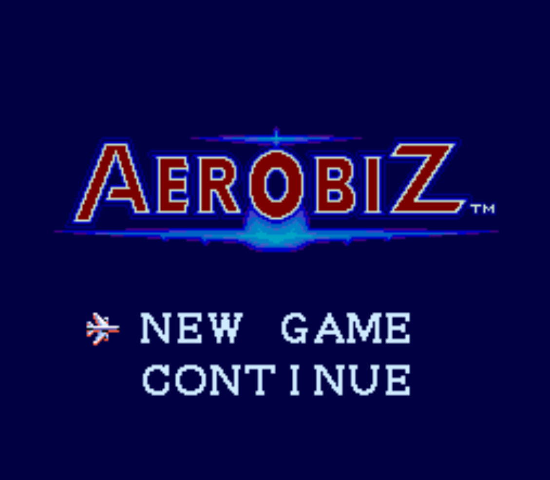 Aerobiz Title Screen